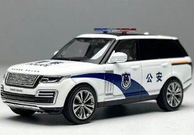 Police 1:64 White Diecast 2020 Land Rover Range Rover Model
