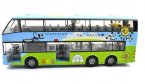 Joyful Spring Outing 1:32 Scale Blue Alloy Double Decker Bus