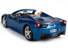 Bburago 1:24 Scale Red / Blue Diecast Ferrari 458 Spider Model