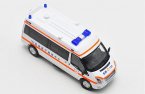 GCD 1:64 Scale Ambulance White Diecast Ford Transit Model