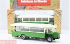 Green-White 1:72 Scale Diecast Paris Renault Single-Deck Bus