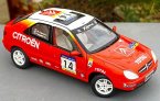 1:18 Scale Red WRC Painting Diecast Citroen Xsara Model