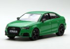 Orange / Green 1:43 Scale Diecast Audi RS 3 Limousine Model