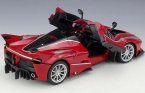 Red / Yellow 1:18 Scale Bburago Diecast Ferrari FXX K Model