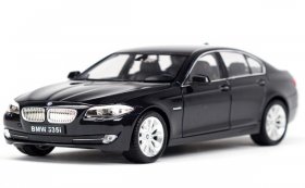 Welly 1:24 Scale Black / White / Silver Diecast BMW 535i Model