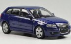 Silver / Red / Blue 1:24 Welly Diecast Audi A3 Sportback Model