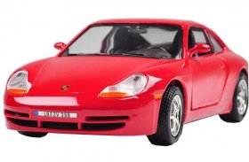 Red 1:24 Scale Bburago Diecast Porsche Carrera 911 Model