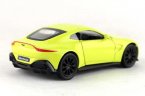 White / Green Kids 1:36 Scale Diecast Aston Matin Vantage Toy