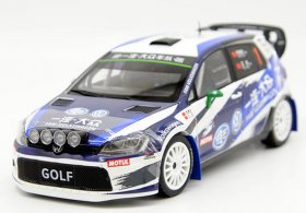 Blue 1:18 Scale Diecast VW Golf 7 SCRC Model