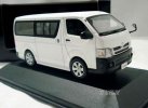 White 1:43 Scale Diecast Toyota HIACE Model