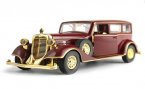 Kid 1:32 Scale Wine Red /Black Diecast Cadillac Vintage Car Toy