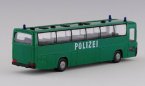 Green 1:87 Scale Rietze Police Theme Mercedes-Benz Bus Model