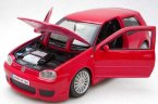 Red 1:24 Scale Maisto Diecast VW Golf R32 Model