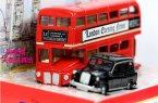 1:76 Oxford Die-Cast London Double Decker Bus And Taxi Gift Set