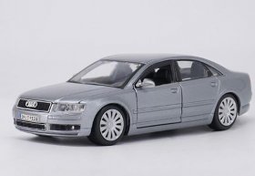 1:24 Scale Silver Maisto Diecast Audi A8 Model