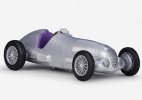 Silver 1:24 Scale Welly Diecast 1937 Mercedes-Benz W125 Model