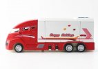 Kids Red / Blue / White Pull-Back Diecast Motorhome Toy