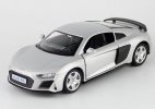 1:36 Scale Kids Yellow / Silver Diecast Audi R8 Coupe Toy