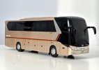 1:38 Blue / Champagne Diecast King Long XMQ6127 Coach Bus Model