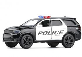 White-Black Kids 1:36 Police Diecast Dodge Durango SRT Toy