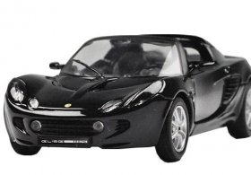 Black 1:24 Scale Welly Diecast 2003 Lotus Elise 111s Model