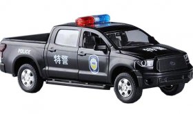 1:32 Scale Kids Black Police Die-Cast Toyota Tundra Pickup Toy