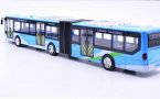 Kids Red / Green / Yellow Die-Cast BeiJing Articulated City Bus