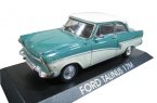 1:43 IXO Blue-White Diecast Ford Taunus 17M Model