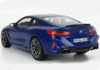 1:18 Scale Blue Diecast 2019 BMW M8 Competition Coupe Model