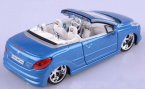 Blue / Black / White 1:32 Bburago Diecast PEUGEOT 207 CC Model