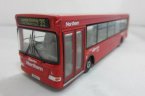 1:76 Scale Red Diecast Man Lions Single Decker Bus Model