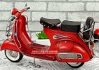 1:6 Tinplate Red / Yellow Retro 1959 Vespa GS150 Scooter Model