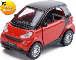 Kids 1:36 Red / Yellow Maisto Diecast Mercedes-Benz Smart Toy