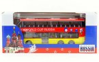 Red-Yellow 2018 Russia World Cup Diecast Double Decker Bus Toy