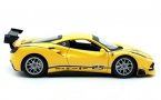 1:24 Scale Yellow Bburago Diecast Ferrari 488 Challenge Model