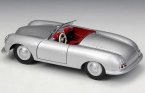 Welly 1:24 Silver Diecast 1948 Porsche 356 Roadster Model