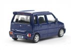 1:64 Blue / Silver / White Diecast 2004 Suzuki Wagon R Model