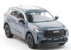 1:64 Scale Gray / Blue / Deep Blue Diecast 2021 Haval H6 Model