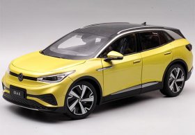 1:18 Scale Yellow / Red Diecast 2021 VW ID.4 X SUV Model