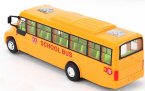 Kids 1:50 Scale Yellow Plastics Inertia School Bus Toy