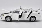 1:18 Scale Silver / White Diecast Mitsubishi Lancer EX Model