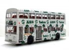 White KMB Leyland Fleetline Diecast Double Decker Bus Toy