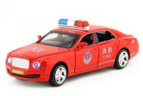 Kids Red 1:32 Scale Fire Engine Diecast Bentley Mulsanne Toy