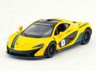 1:36 Red / White / Blue / Yellow Kids Diecast McLaren P1 Toy