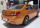 1:18 Scale White / Orange Diecast 2014 BYD Qin Car Model