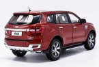 1:18 Scale Red Diecast Ford Everest SUV Model