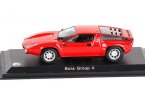 1:43 Scale Red / Silver Diecast Maserati Bora Group 4 Model