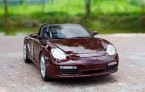 1:18 Maisto Wine Red /Yellow Diecast Porsche Boxster S Model