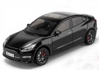 1:24 Scale Kids Black / White / Gray Diecast Tesla Model 3 Toy