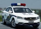 1:18 Scale White Police Diecast 2015 Geely Borui Model